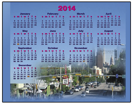 New Year 2014 (DATE) Hidden Camera Calendar