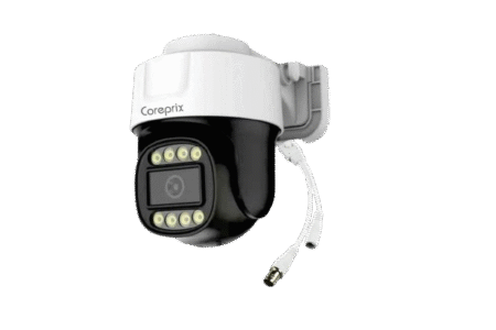 Coreprix 3Mp HD 0 PT 360 Outdoor / Indoor Camera Metal Body, IN-Built Audio