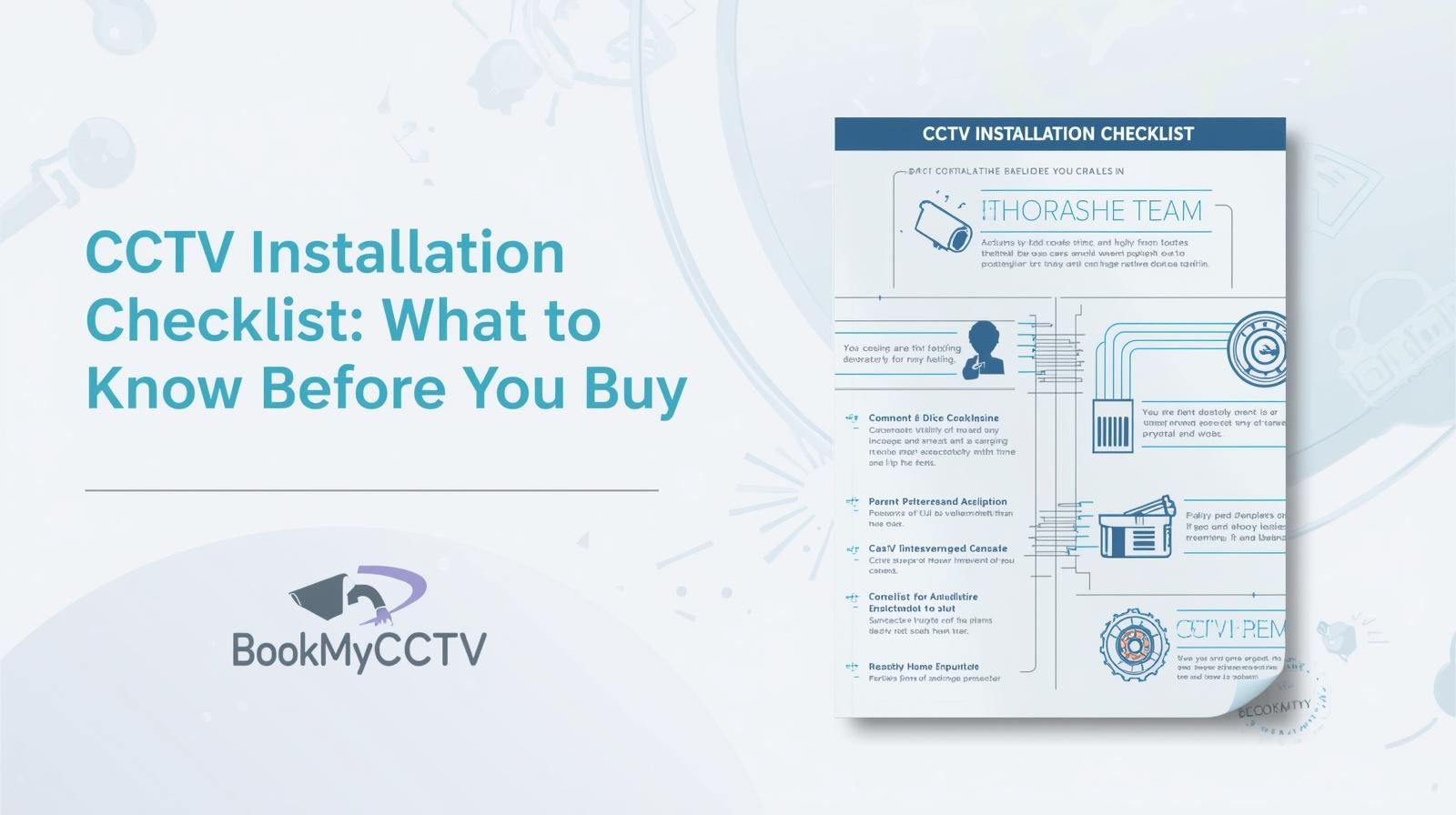 CCTV installation checklist
