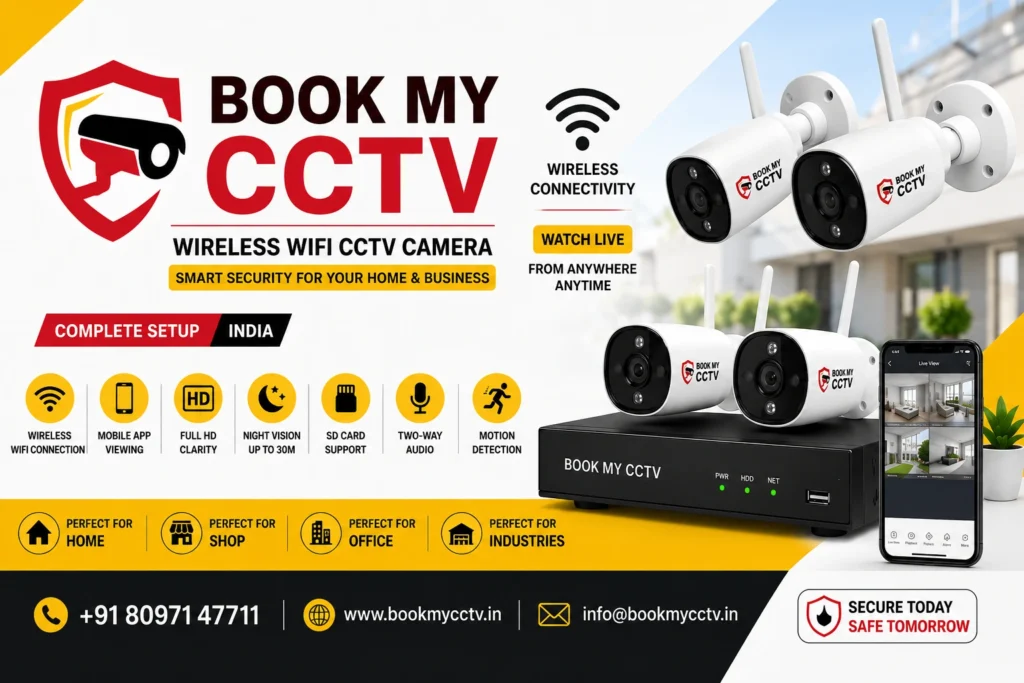 Wireless vs Wired CCTV security camera setup