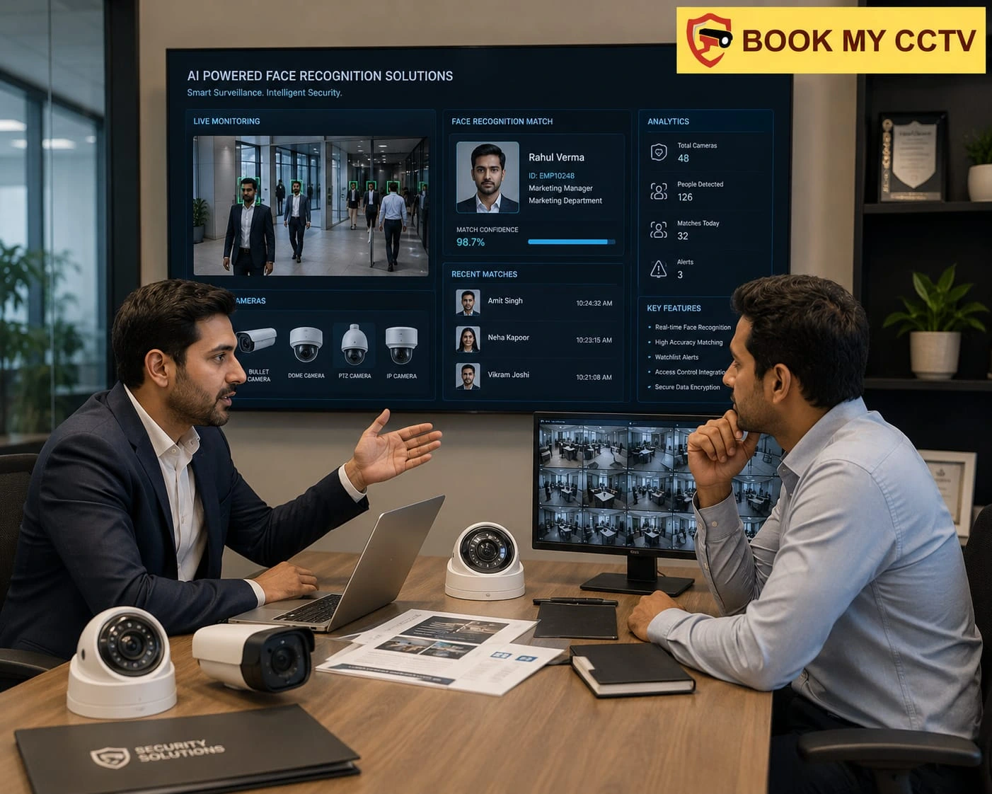 face recognition CCTV India security monitoring system