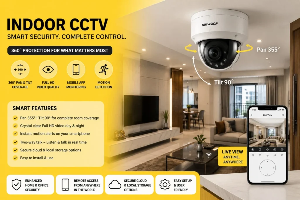 Indoor CCTV camera for flats and offices in Mumbai